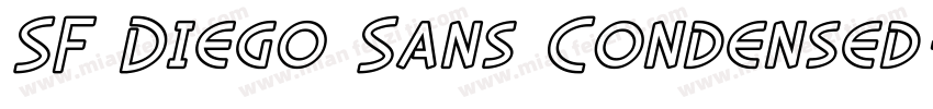 SF Diego Sans Condensed字体转换